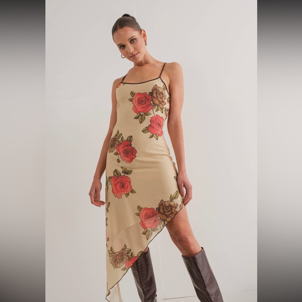 DOLLS KILL PRETTY GARBAGE ROSE DRESS ❤️NEW IN STORES❤️